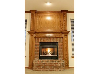 Living Room. Large living room with gas fireplace 