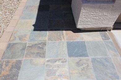 Front Walkway with Beautiful Slate Tile