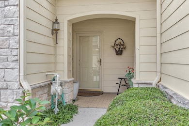 Covered front porch entry