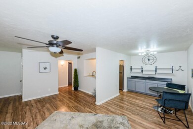 Living room and looking into dining area