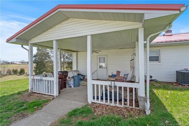 Back covered porch.