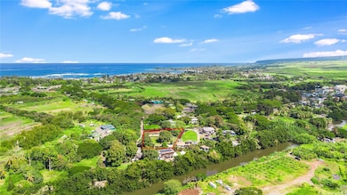About a mile from Haleiwa and the ocean. Haleiwa H