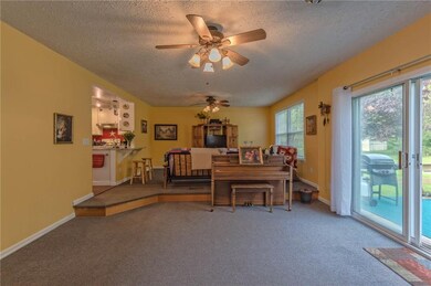 Alternate view of family room shows the full lengt