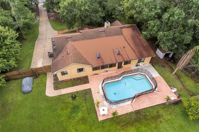 Aerial view from the back