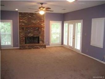 This is the HUGE master bedroom with its own fire 