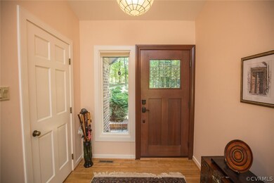 The entrance hall has a guest closet.