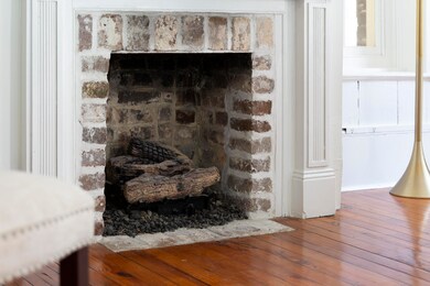 Gorgeous brick fireplace