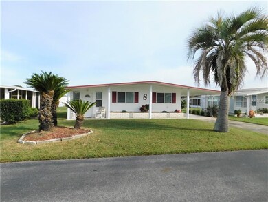 Nice palm trees in front of home.