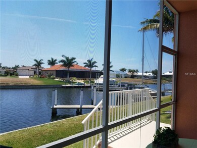 View from the lanai down the canal to the right.