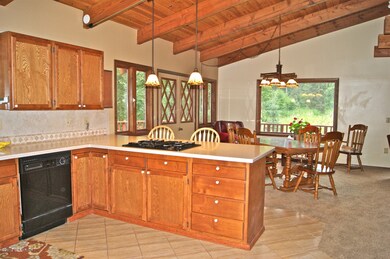 Kitchen dining room view