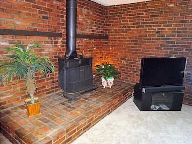 All brick mantle and hearth with entire back wall 