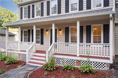 Enjoy welcoming guests on your country porch.