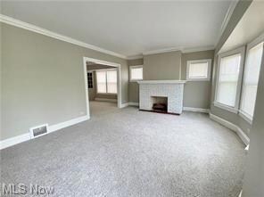New carpeting. New windows. Fireplace.