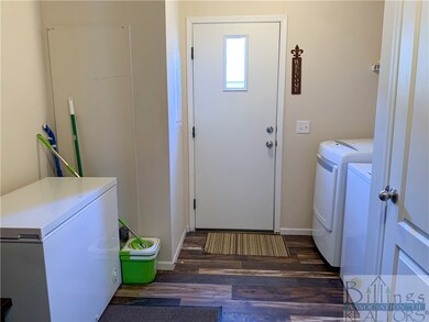 Back entry foyer and utility room