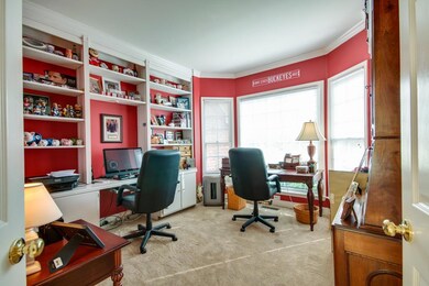 Office or den off foyer.  Plenty of room and many built-ins