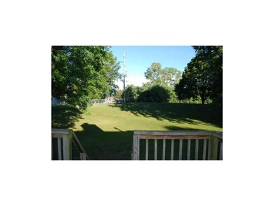 View of large private fenced backyard