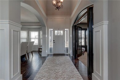 Stunning entry way with open concept to the office