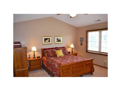 Master Bedroom. Vaulted ceilings, his & her closet