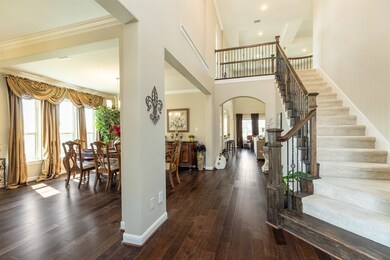 This is a spacious and elegant interior featuring