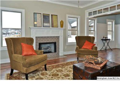 Great open floor plan with living room with a gas 