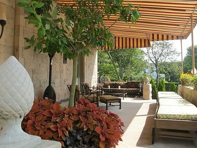 Exterior Back. Private porch and terrace with priv