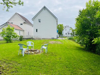 Large fenced backyard