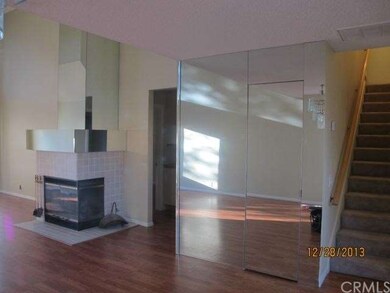 Living Room Mirrors and Fireplace
