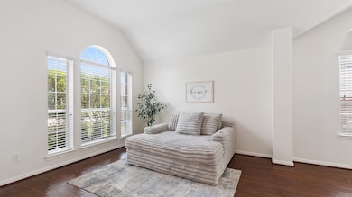 The formal living/den offers so many options!