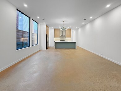 Spacious room with tall ceilings