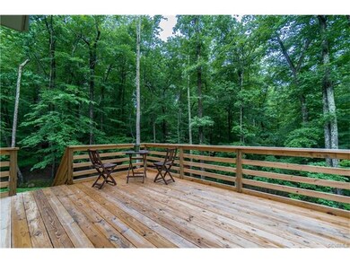 Sprawling lower Deck overlooks incredible woodland