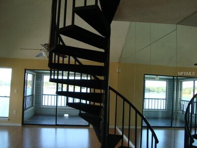 Spiral staircase to loft