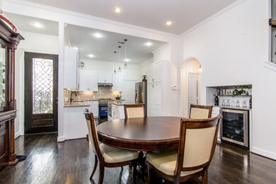 The first floor of the home is very open as the ki