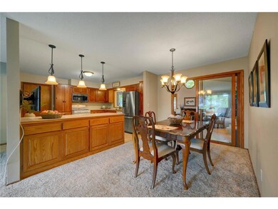 Dining Room and Kitchen flow together.