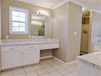 Huge Master bath with two separate vanities