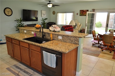 Kitchen with Granite Countertop Finishes.  Kitchen