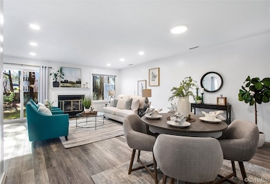 Dining space featuring a wealth of natural light a