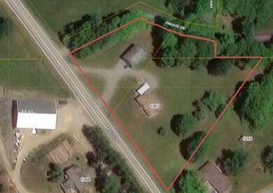 The property is outlined in Red, representing both