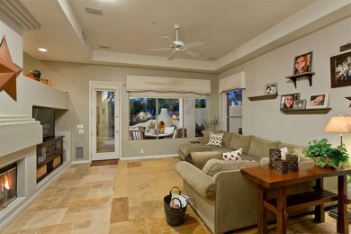 Family Room with 2 Way Gas Fireplace