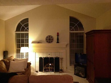 Living Room. gas fireplace