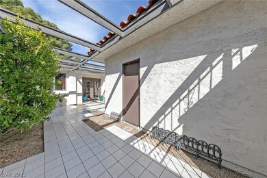 The spacious courtyard
