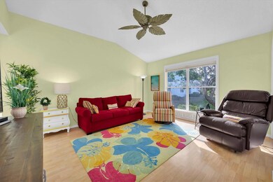 Tropical rug is from Hawaii.
