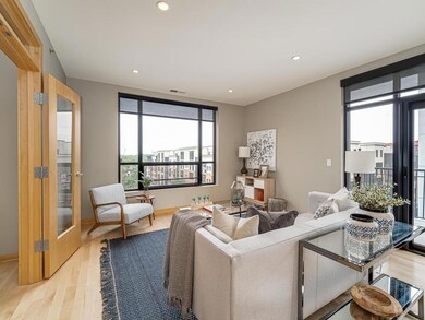 Living room is light with natural light, making it