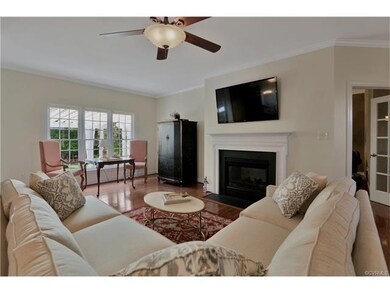 The rear of this home was bumped out three feet to allow for extra sitting area.