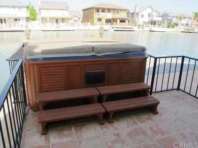 Hot tub overlooking private dock.
