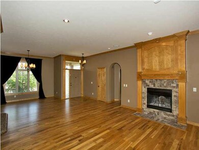 Beautiful hickory hardwood floors throughout main 