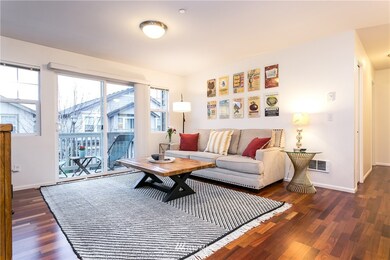 Living room and private deck