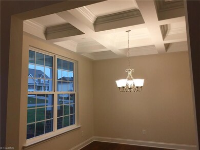 Formal Dining Room with Coffered Ceilings