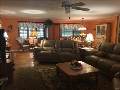 Spacious open floor plan with beautiful hardwood f