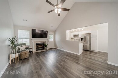 Gas logs fireplace