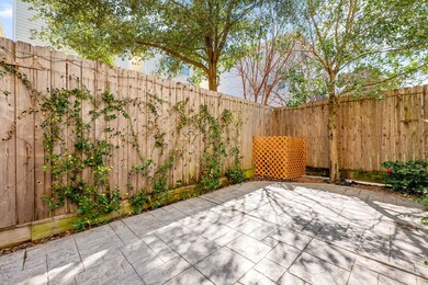 Spacious private fenced patio!